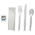 Boardwalk® Heavyweight 6-Piece Cutlery Kits, White, Carton Of 250 Kits