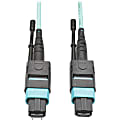 Tripp Lite 10M MTP/MTO Multimode Cable 12 Fiber 40 GbE OM3 Aqua M/F 33ft 33' 10 Meter, N84210M12MF 1 thumbnail image