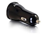 C2G USB Car Charger - Power Adapter - Smart Car Charger - Car power adapter - 2.4 A (USB) - black 1 thumbnail image