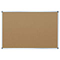 Quartet® Basic Cork Bulletin Board, 48" x 36", Aluminum Frame With Silver Finish