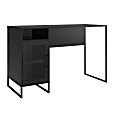 Ameriwood™ Home Purdue 48"W Single Pedestal Computer Desk, Black 1 thumbnail image
