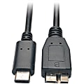 Eaton Tripp Lite Series USB-C to USB Micro-B Cable (M/M) - USB 3.2, Gen 1 (5 Gbps), Thunderbolt 3 Compatible, 3 ft. (0.91 m) - U426003 1 thumbnail image