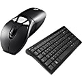 Air Mouse® GO Plus Wireless Keyboard & Mouse, Straight Compact Keyboard, Ambidextrous Optical/Air Mouse, GYM1100CKNA