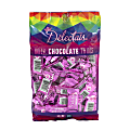 Delectais Milk Chocolate Thins, 14.1 Oz, Pink, Pack Of 2 Bags