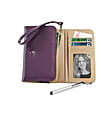 Crown Wristlet Phone Wallet And Stylus Set, Purple