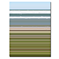 Trademark Global Sky Water Beach Grass Gallery-Wrapped Canvas Print By Michelle Calkins, 18"H x 24"W