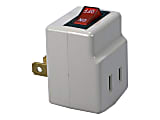 QVS 2-Pack Single-Port Power Adaptor with Lighted On/Off Switch, PA1P2PK 1 thumbnail image