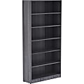 Lorell® 72"H 6-Shelf Bookcase, Weathered Charcoal 1 thumbnail image