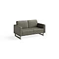 Safco® Mirella Lounge Settee, Gray/Silver 1 thumbnail image
