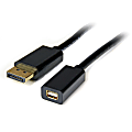 StarTech.com DisplayPort To Mini DisplayPort 1.2 Video Cable Adapter, 3'