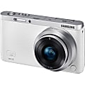 Samsung Smart NXF1 20.5 Megapixel Mirrorless Camera with Lens - 9 mm (Lens 1), 9 mm - 27 mm (Lens 2) - White