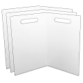 Ashley Productions Folding Magnetic Whiteboards, 14” x 18”, White, Pack Of 3 Whiteboards
