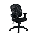 Global® Tye Mid-Back Fabric Tilter Chair, 41"H x 25"W x 26"D, Black 1 thumbnail image