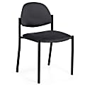 Global® Comet™ Armless Stacking Chairs, 32 1/2"H x 19"W x 22"D, Gray Fabric, Set Of 3