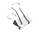 Office Depot® Brand Binder Clips, Small, 3/4" Wide, 3/8" Capacity, White, Pack Of 36 1 thumbnail image