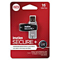 Imation Secure Drive Hardware Encrypted USB 2.0 Flash Drive, 16GB