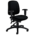 Global® Goal™ Low-Back Multi-Tilter Task Chair, 36"H x 25"W x 22 1/2"D, Black