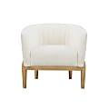 Lifestyle Solutions Fritz Accent Guest Chair, Ivory/Natural
