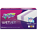 Swiffer® WetJet System Refill Cloths, 14" x 3", 24 Cloths Per Pack, Box Of 4 Packs