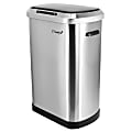 Elama 13-Gallon Stainless Steel Automatic Sensor Hands-Free Trash Can, 25-1/4”H x 16-3/4”W x 12”D, Silver 1 thumbnail image