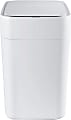 Townew T1 Self-Sealing Smart Trash Can With Motion Sensor Lid And Auto Bag Replacement, 4.1 Gallons, 15-13/16"H x 9-9/16"W x 12-1/8"D, White