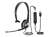 Cyber Acoustics AC-104USB - Headset - on-ear - wired - 3.5 mm jack 1 thumbnail image