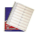 Adams® Voicemail Log Books, 7 1/2" x 8 1/2", 120 Pages, White/Canary Yellow, Pack Of 2 1 thumbnail image