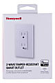 Honeywell Z-Wave Plus Tamper-Resistant Smart Outlet, White, 39349