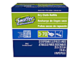 Swiffer® Sweeper Dry Cloth Refills, 10-5/8" x 8", White, 32 Cloths Per Box, Carton Of 6 Boxes