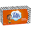 Puffs White 2-Ply Facial Tissue, 180 Sheets Per Box, Case Of 24 Boxes