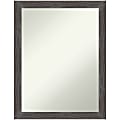 Amanti Art Non-Beveled Rectangle Wood-Framed Bathroom Wall Mirror, 27" x 21", Woodridge Rustic Gray 1 thumbnail image