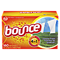 Bounce Dryer Sheets, Outdoor Fresh Scent, Orange, 160 Sheets Per Box, Carton Of 6 Boxes