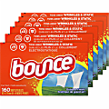 Bounce Dryer Sheets, Outdoor Fresh Scent, Orange, 160 Sheets Per Box, Carton Of 6 Boxes 1 thumbnail image