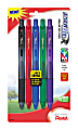 Pentel® EnerGel™ X Retractable Roller Gel Pens, Medium Point, 0.7 mm, Assorted Colors, Pack Of 5