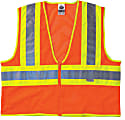 Ergodyne GloWear Safety Vest, Type R Class 2, 2X/3X, 2-Tone Lime, 8230Z