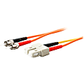 AddOn 3m SC (Male) to ST (Male) Orange OM1 & OS1 Duplex Fiber Mode Conditioning Cable