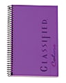 TOPS® Classified™ Colors Business Notebook, 5 1/2" x 8 1/2", 1 Subject, Narrow Ruled, 100 Sheets, Orchid Cover
