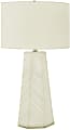 Monarch Specialties Faulkner Table Lamp, 29”H, Ivory/White