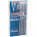 Pilot Precise V7 Rollerball Pens, Fine Point, Blue Barrel, Blue Ink, Pack Of 12