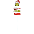 Amscan 190974 Christmas Grinch Directional Metal Yard Stake, 42”H x 10”W x 10”D, Multicolor 1 thumbnail image