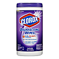 Clorox® Disinfecting Wipes, 7" x 8", Lavender Scent, Pack Of 75 Wipes