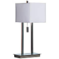 Kenroy Emilio Accent Lamp, Chrome/White