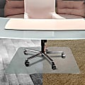 Floortex® Cleartex® Unomat Anti-Slip Rectangular Chair Mat For Hard Floors and Carpet Tiles, 48" x 60", Clear