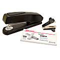 Office Depot® Brand Plastic Stapler Set, Black 1 thumbnail image