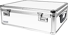 Vaultz® Locking Storage Chest, Medium Size, White 1 thumbnail image
