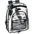 Trailmaker Water-Resistant Clear Backpack, Green