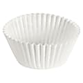 Hoffmaster Fluted Baking Cups, 5-1/2" x 2-1/4", White, Case Of 10,000 Cups