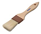 Carlisle Sparta® Wide Flat Brushes With Boar Bristles, 1 1/2", White, Pack Of 12 Brushes 1 thumbnail image