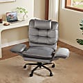 Bestier Ergonomic Velvet High-Back Executive Office Chair, Gray 1 thumbnail image
