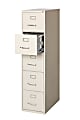 WorkPro® 26-1/2"D Vertical 5-Drawer File Cabinet, Putty